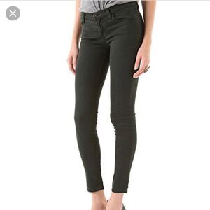 J Brand Spruce Green Conifer Skinny Jean Sz 26